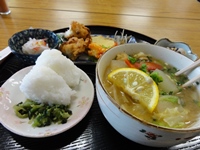 いちのいで会館　だんご汁定食